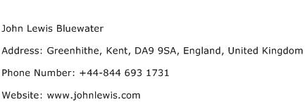 John Lewis Bluewater Address Contact Number
