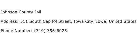 Johnson County Jail Address Contact Number