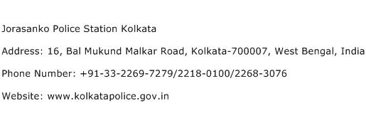Jorasanko Police Station Kolkata Address Contact Number
