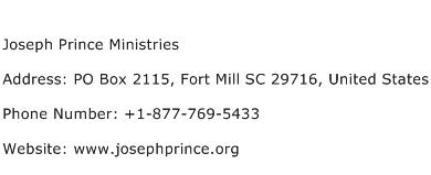 Joseph Prince Ministries Address Contact Number