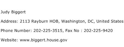 Judy Biggert Address Contact Number