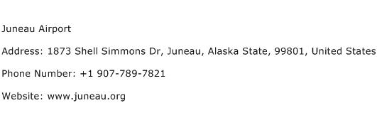 Juneau Airport Address Contact Number