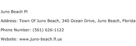 Juno Beach Fl Address Contact Number