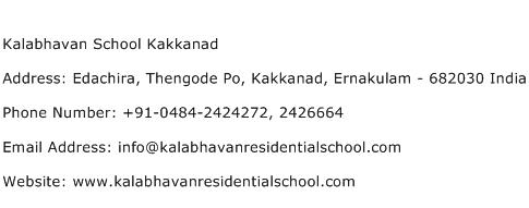 Kalabhavan School Kakkanad Address Contact Number