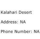 Kalahari Desert Address Contact Number