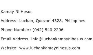 Kamay Ni Hesus Address Contact Number