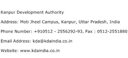 Kanpur Development Authority Address Contact Number
