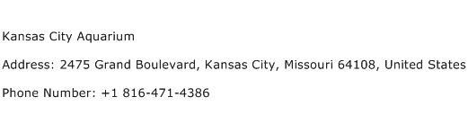 Kansas City Aquarium Address Contact Number
