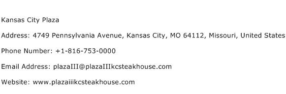 Kansas City Plaza Address Contact Number