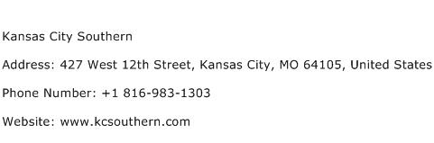 Kansas City Southern Address Contact Number