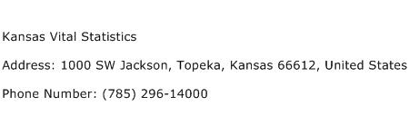 Kansas Vital Statistics Address Contact Number