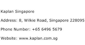 Kaplan Singapore Address Contact Number