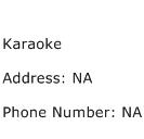 Karaoke Address Contact Number