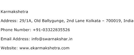 Karmakshetra Address Contact Number