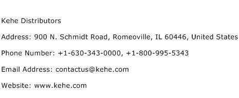 Kehe Distributors Address Contact Number