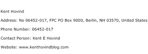 Kent Hovind Address Contact Number