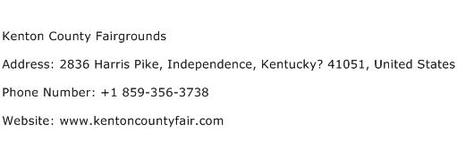 Kenton County Fairgrounds Address Contact Number