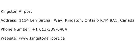 Kingston Airport Address Contact Number