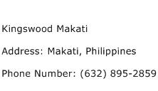 Kingswood Makati Address Contact Number