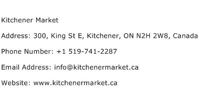 Kitchener Market Address Contact Number