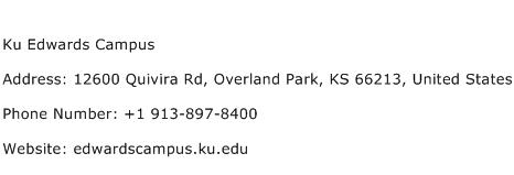 Ku Edwards Campus Address Contact Number