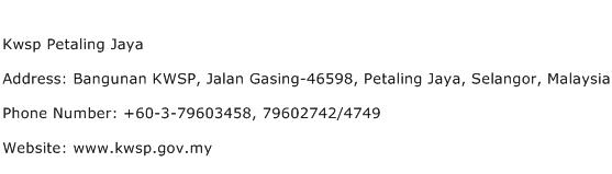 Kwsp Petaling Jaya Address Contact Number