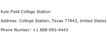 Kyle Field College Station Address Contact Number