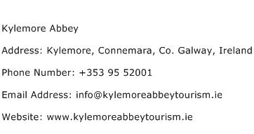Kylemore Abbey Address Contact Number
