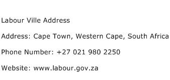 Labour Ville Address Address Contact Number