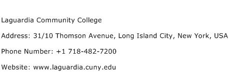 Laguardia Community College Address Contact Number