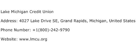 Lake Michigan Credit Union Address Contact Number