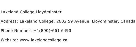 Lakeland College Lloydminster Address Contact Number