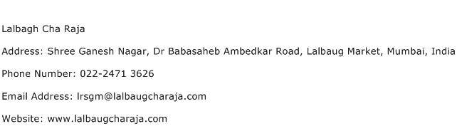 Lalbagh Cha Raja Address Contact Number