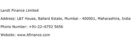 Landt Finance Limited Address Contact Number