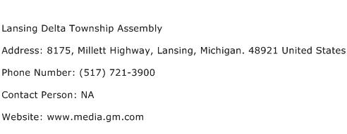 Lansing Delta Township Assembly Address Contact Number