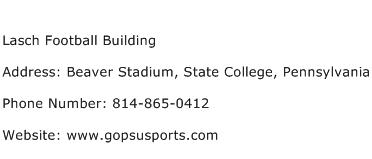 Lasch Football Building Address Contact Number