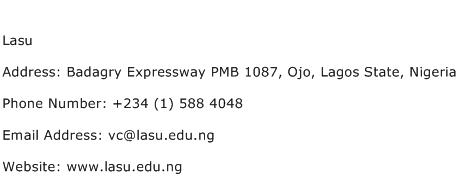 Lasu Address Contact Number