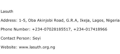 Lasuth Address Contact Number