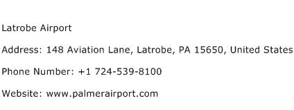 Latrobe Airport Address Contact Number