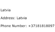 Latvia Address Contact Number