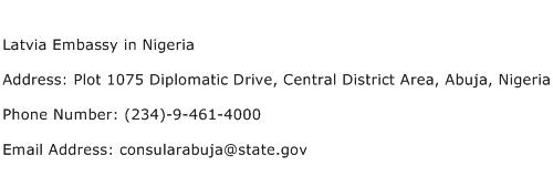 Latvia Embassy in Nigeria Address Contact Number