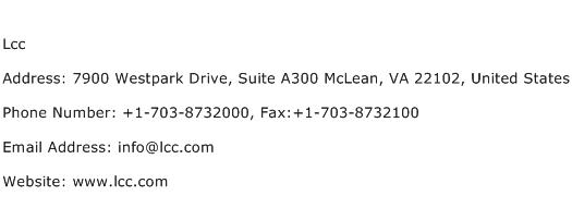 Lcc Address Contact Number
