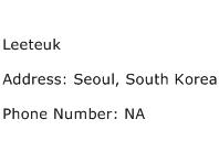 Leeteuk Address Contact Number