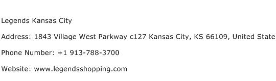 Legends Kansas City Address Contact Number