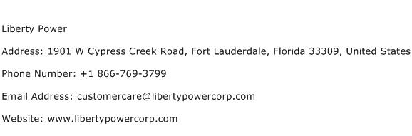 Liberty Power Address Contact Number