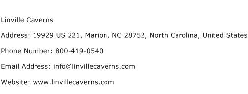 Linville Caverns Address Contact Number