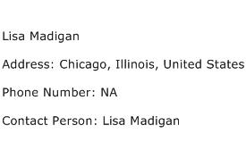 Lisa Madigan Address Contact Number