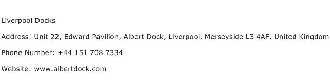 Liverpool Docks Address Contact Number