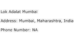 Lok Adalat Mumbai Address Contact Number