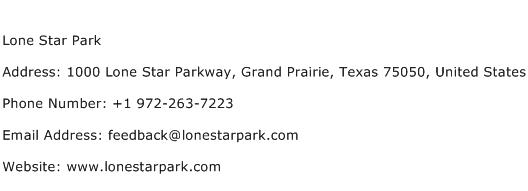 Lone Star Park Address Contact Number
